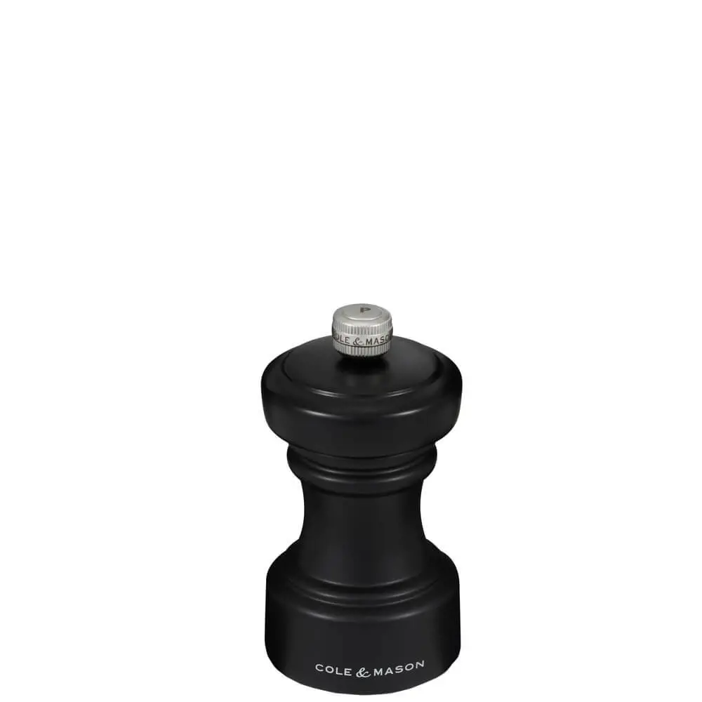 Cole & Mason Hoxton Black Wood Pepper Mill 104mm